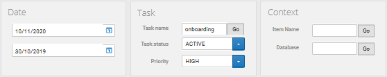Dashboard filter pane