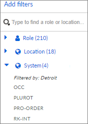 Item-dependent filtering